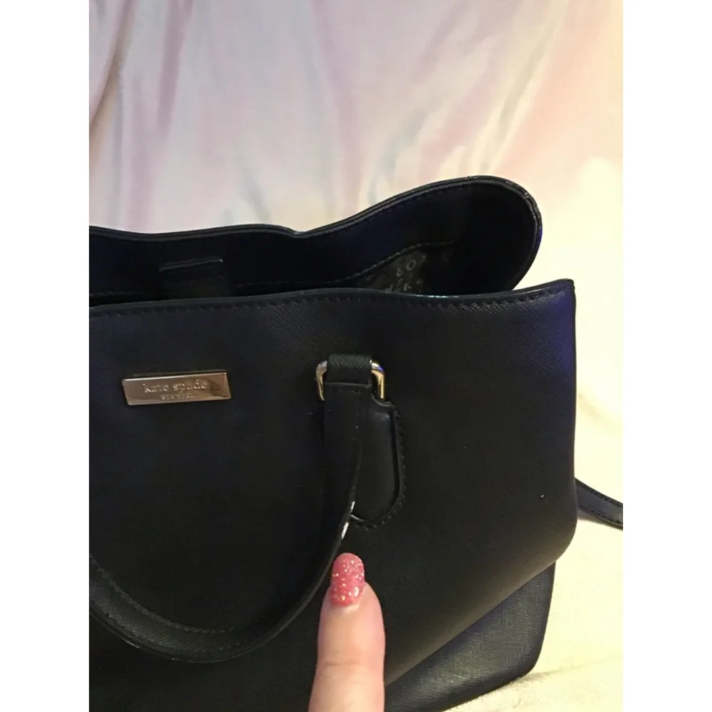 Women's Kate Spade Black Satchel Handbag Crossbody - Picture 4 of 16